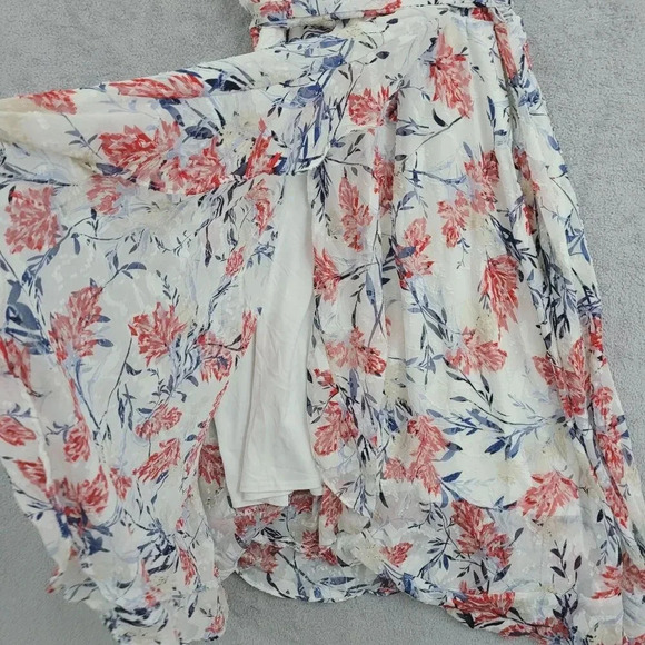 Lane Bryant Womens Floral Ruffle Sleeve Midi Sun Dress Size 22 Chiffon 9CT - Picture 7 of 8